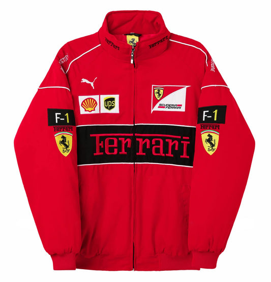 Red Ferrari Vintage Racing Jacket