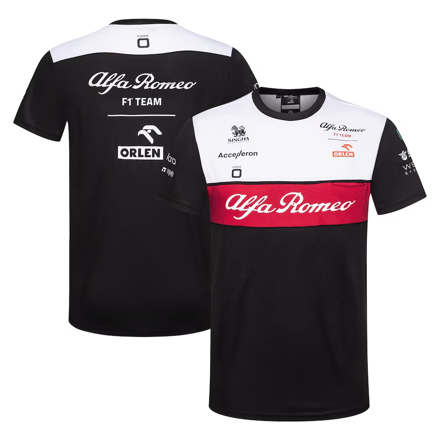 WHITE ALFA ROMEO 2022 TEAM FORMULA 1 SHIRT