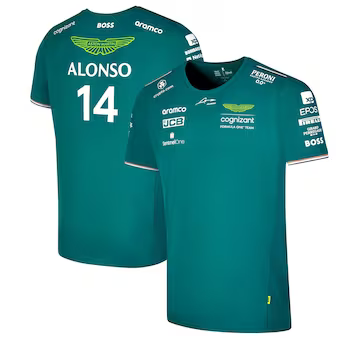 2023 FERNANDO ALONSO ASTON MARTIN FORMULA 1 SHIRT