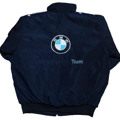 White BMW Vintage Racing Jacket