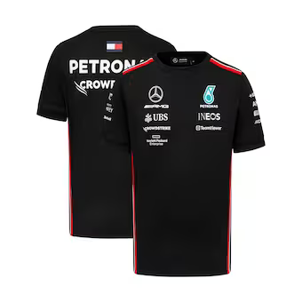 2023 BLACK MERCEDES TEAM FORMULA 1 SHIRT