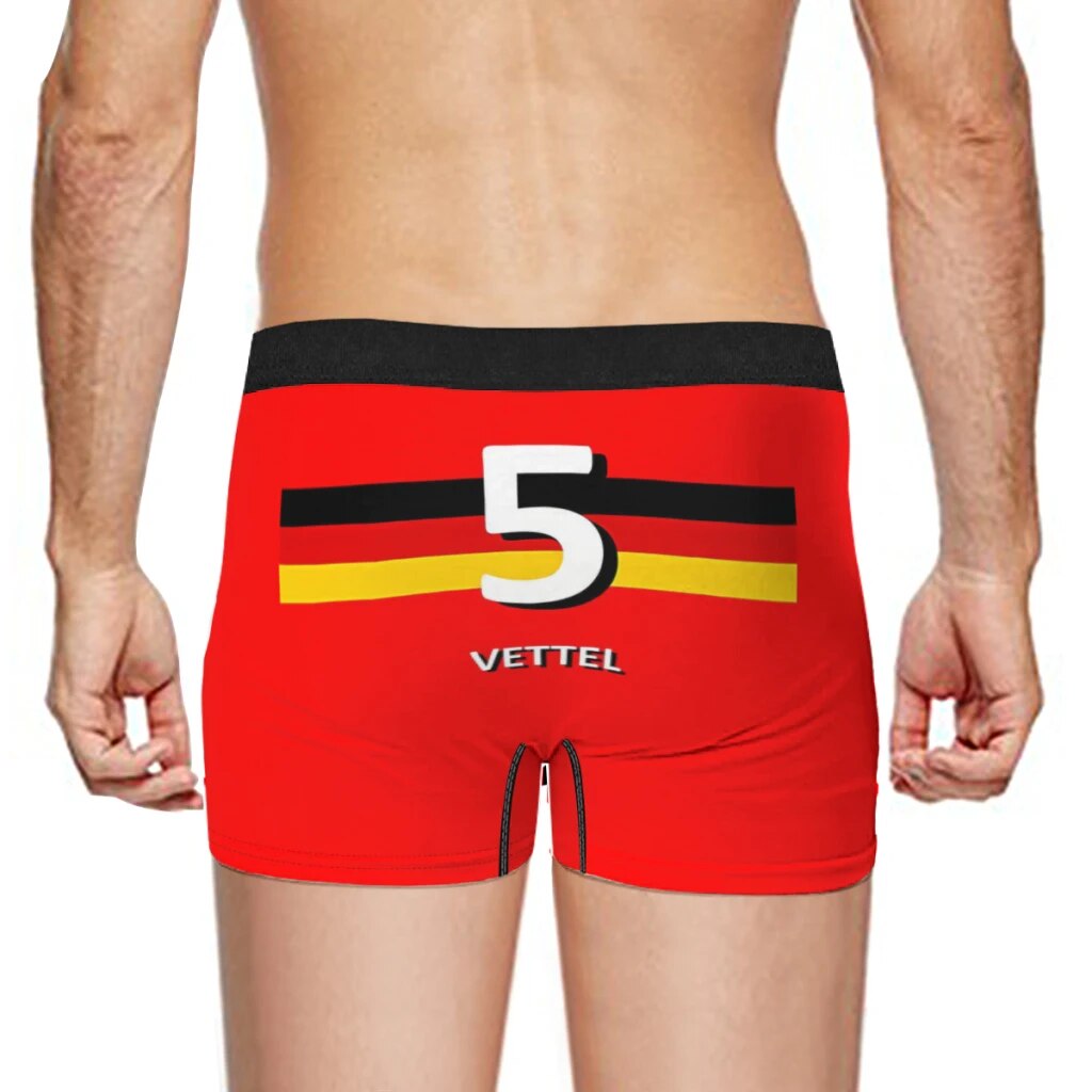 RED SEBASTIAN VETTEL FORMULA 1 UNDERWEAR