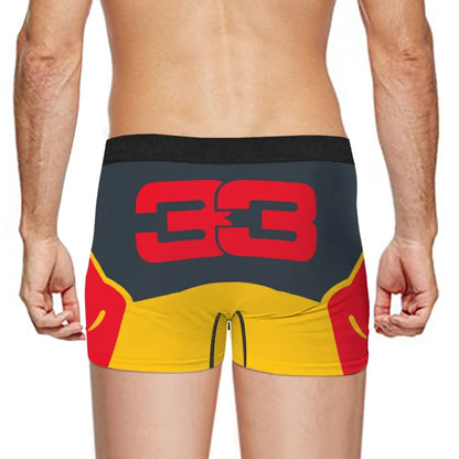 RED MAX VERSTAPPEN FORMULA 1 UNDERWEAR