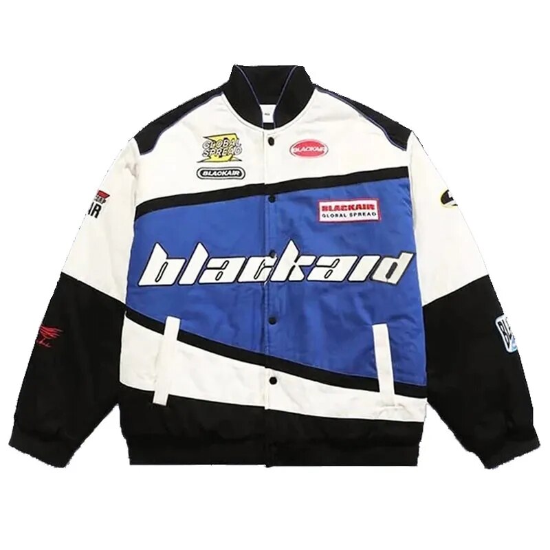 Giacca da corsa vintage Blackaid blu