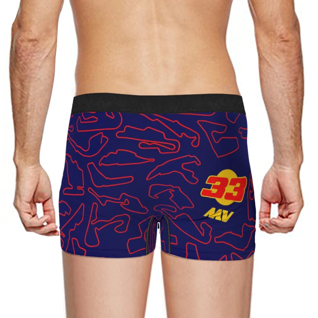 BLUE MAX VERSTAPPEN FORMULA 1 UNDERWEAR