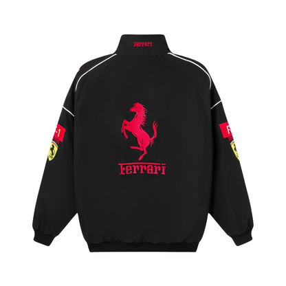 Black Ferrari Vintage Racing Jacket