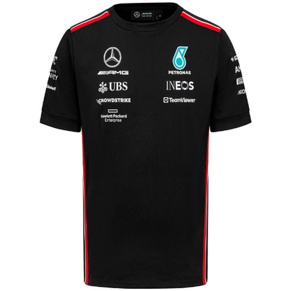 2023 BLACK MERCEDES TEAM FORMULA 1 SHIRT