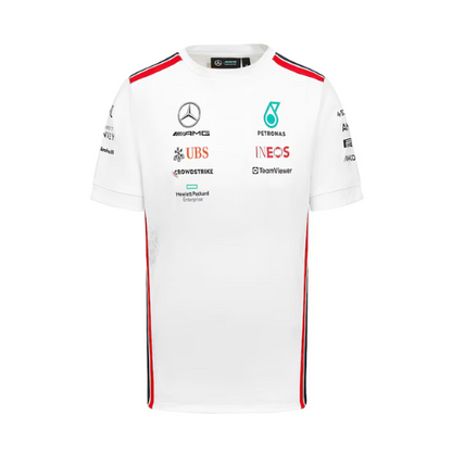 2023 WHITE MERCEDES TEAM FORMULA 1 SHIRT