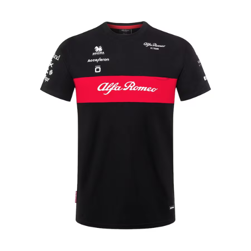 2023 BLACK ALFA ROMEO TEAM FORMULA 1 SHIRT