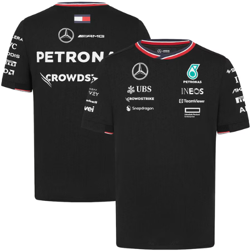 2024 BLACK MERCEDES TEAM FORMULA 1 SHIRT