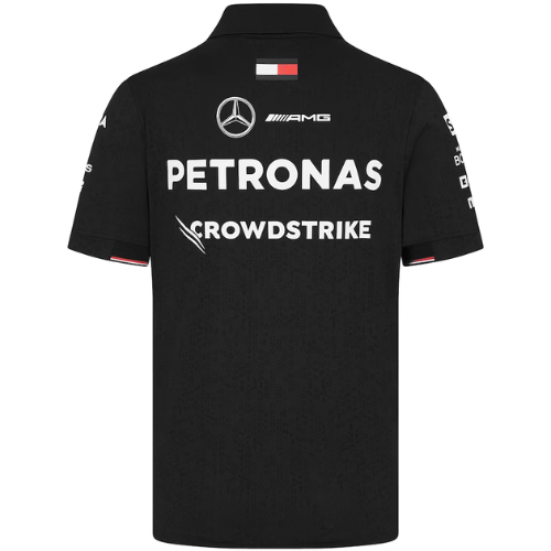 2024 BLACK MERCEDES TEAM FORMULA 1 POLO