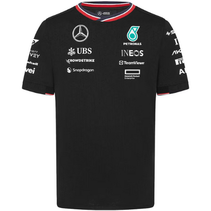 2024 BLACK MERCEDES TEAM FORMULA 1 SHIRT