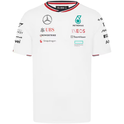 2024 WHITE MERCEDES TEAM FORMULA 1 SHIRT