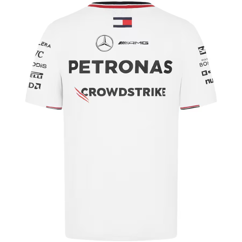 2024 WHITE MERCEDES TEAM FORMULA 1 SHIRT