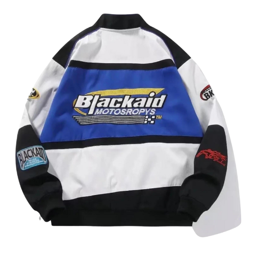 Giacca da corsa vintage Blackaid blu