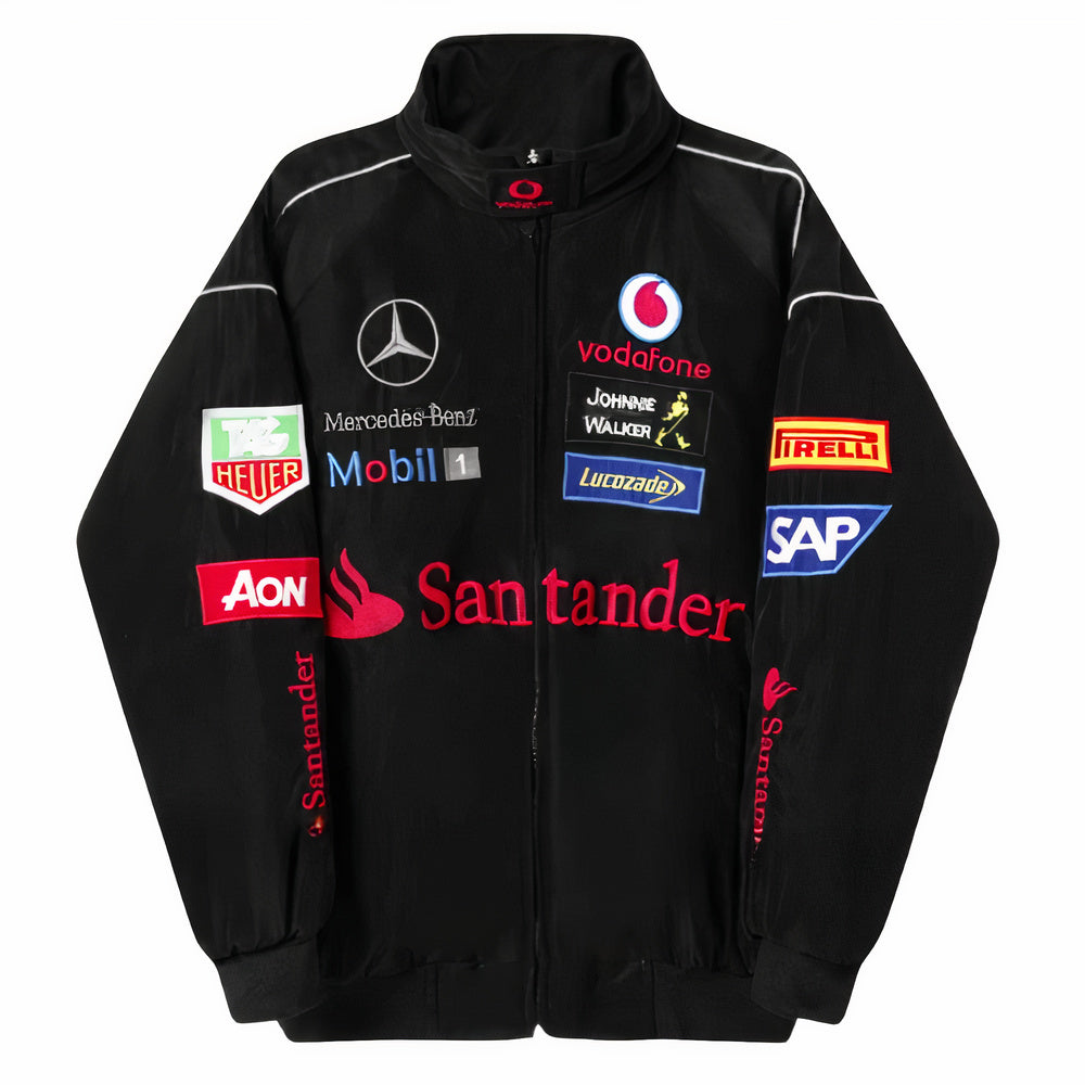 Black Mercedes Vintage Racing Jacket