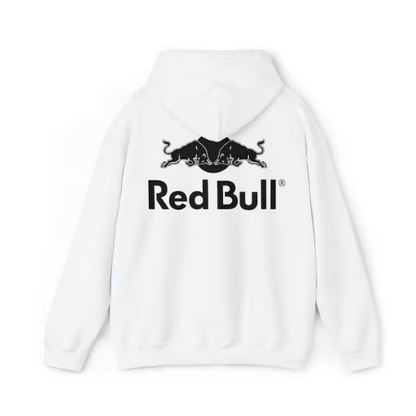 WHITE PLAIN RED BULL HOODIE