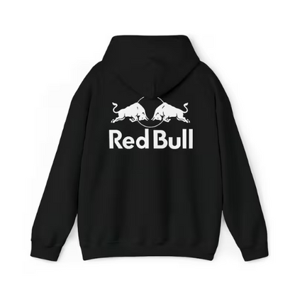 BLACK PLAIN RED BULL HOODIE