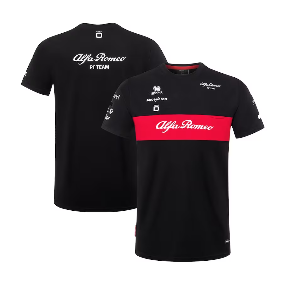 2023 BLACK ALFA ROMEO TEAM FORMULA 1 SHIRT